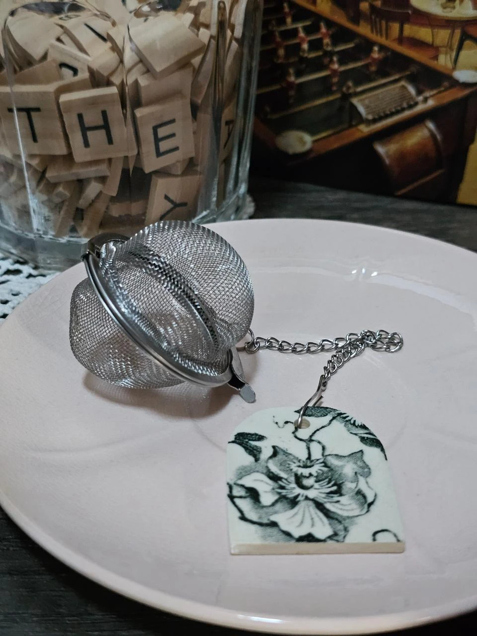Tea ball and its "pouch" iron earth HB & Cie – photo 3